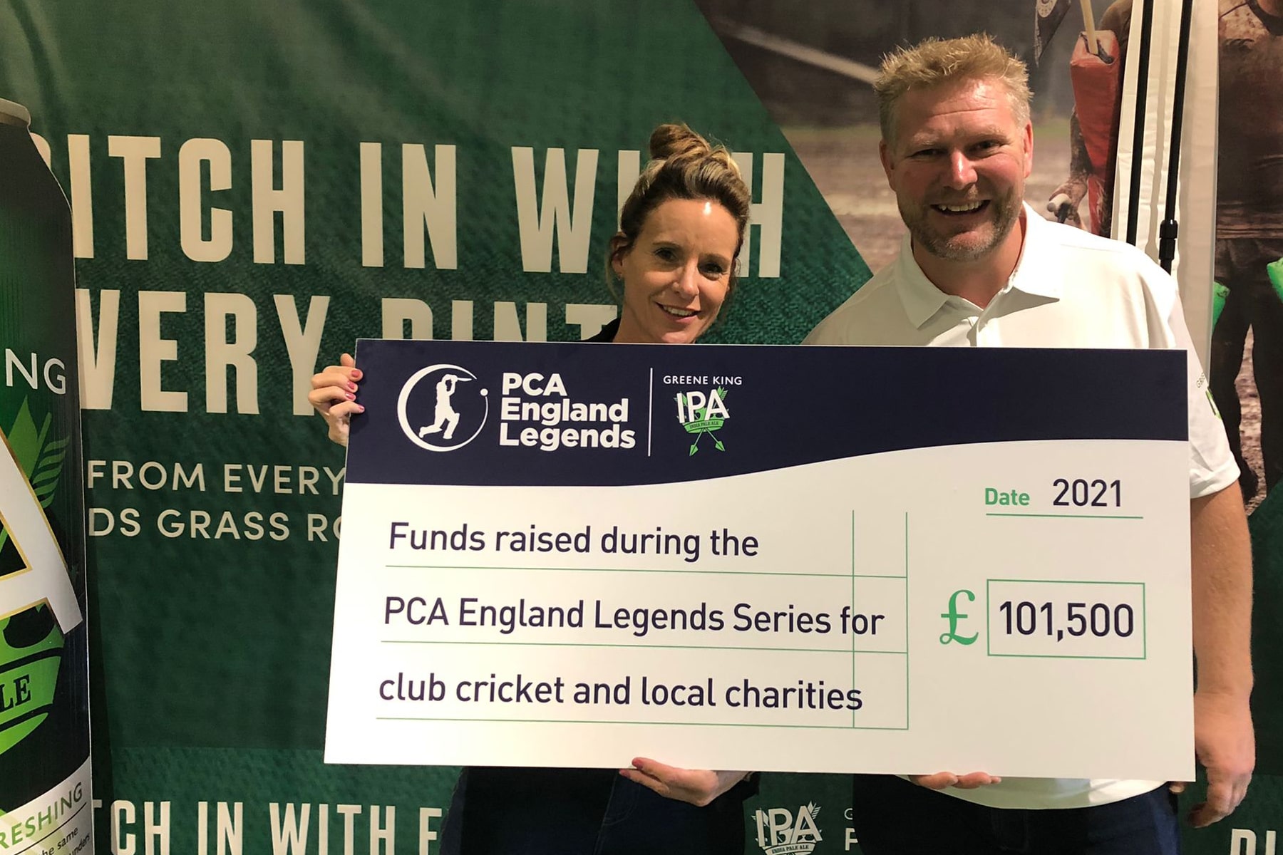 Over £100k raised by PCA England Legends programme